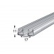 BI FOLD SHOWER SEAL FOR 6-8mm GLASS SEAL PROFILES